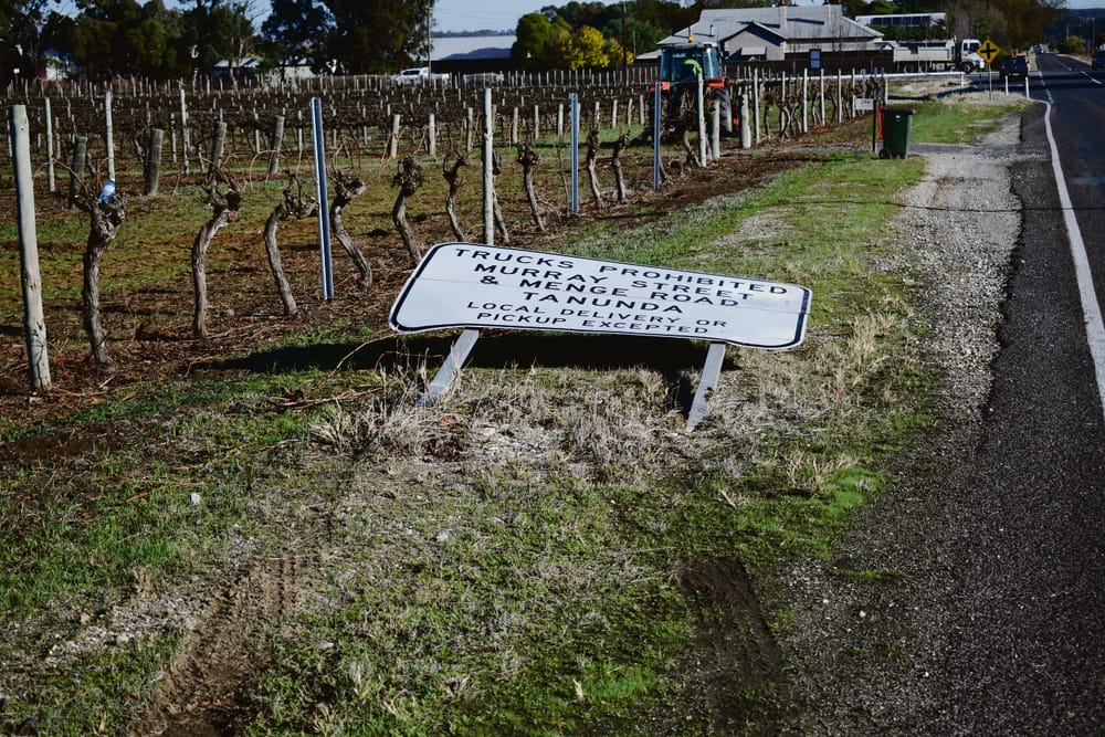Local bins trashed at Tanunda post image