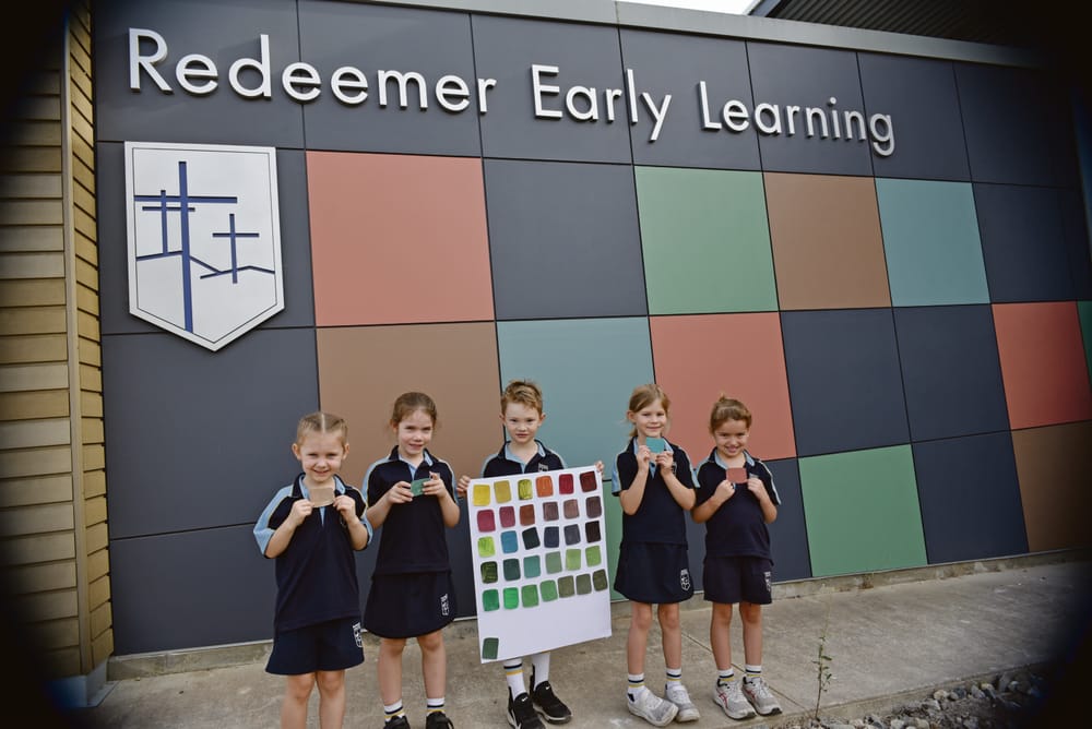 Colours of the Earth paint Redeemer ELC post image