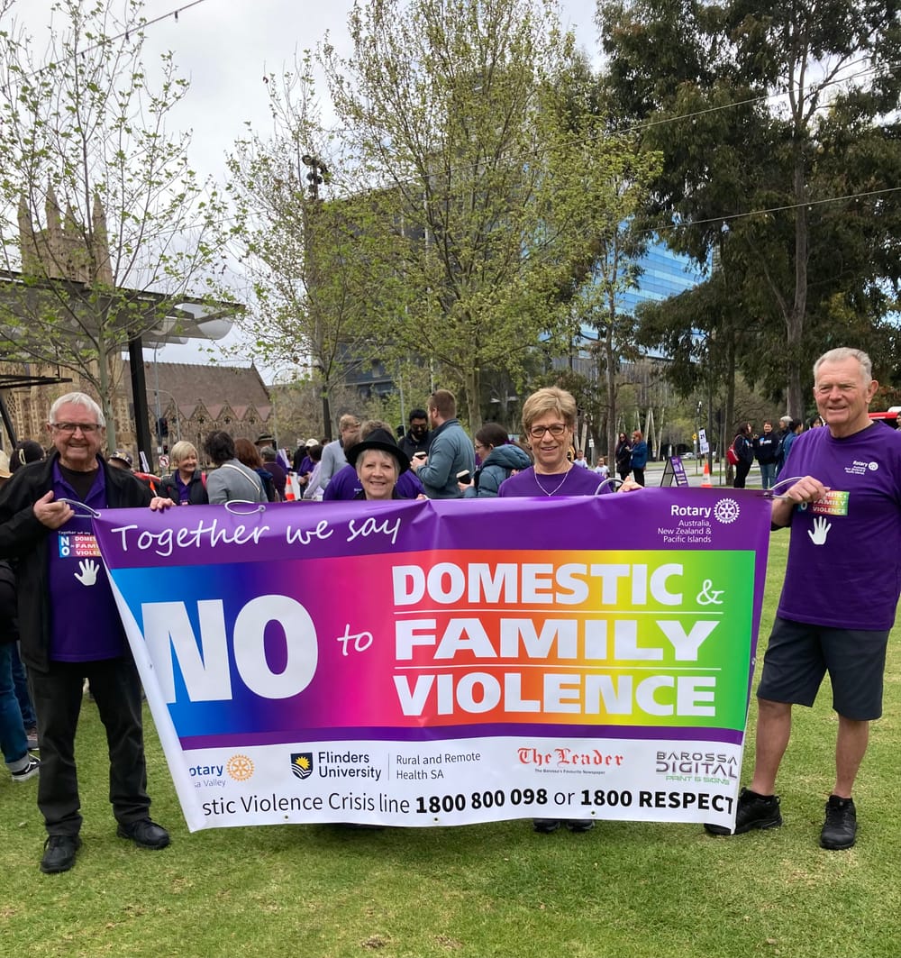 Barossa Rotarians walk for respect post image
