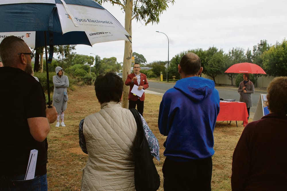 Residents rally against re-zoning post image