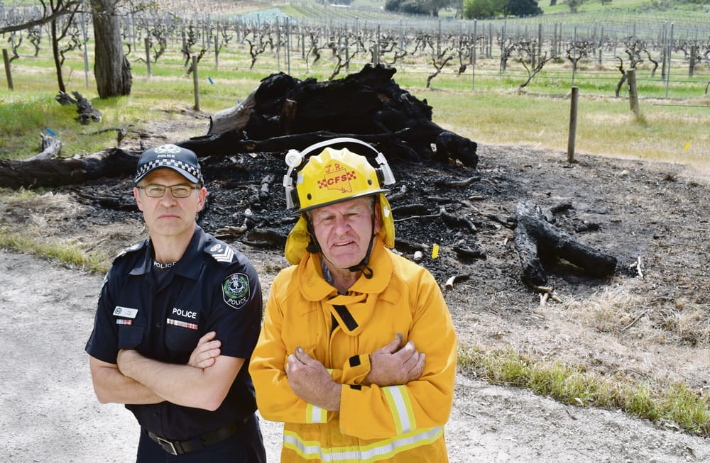 Suspicious fire threats: Police investigate Eden Valley fires post image
