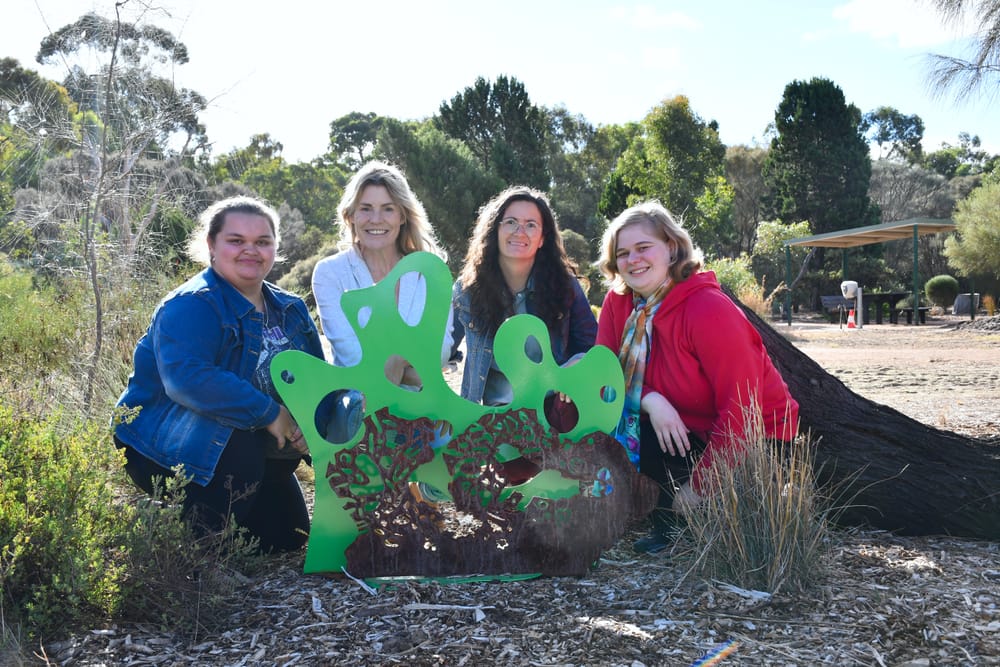 Collaborative Tutti sculpture on display at Barossa Bushgardens post image