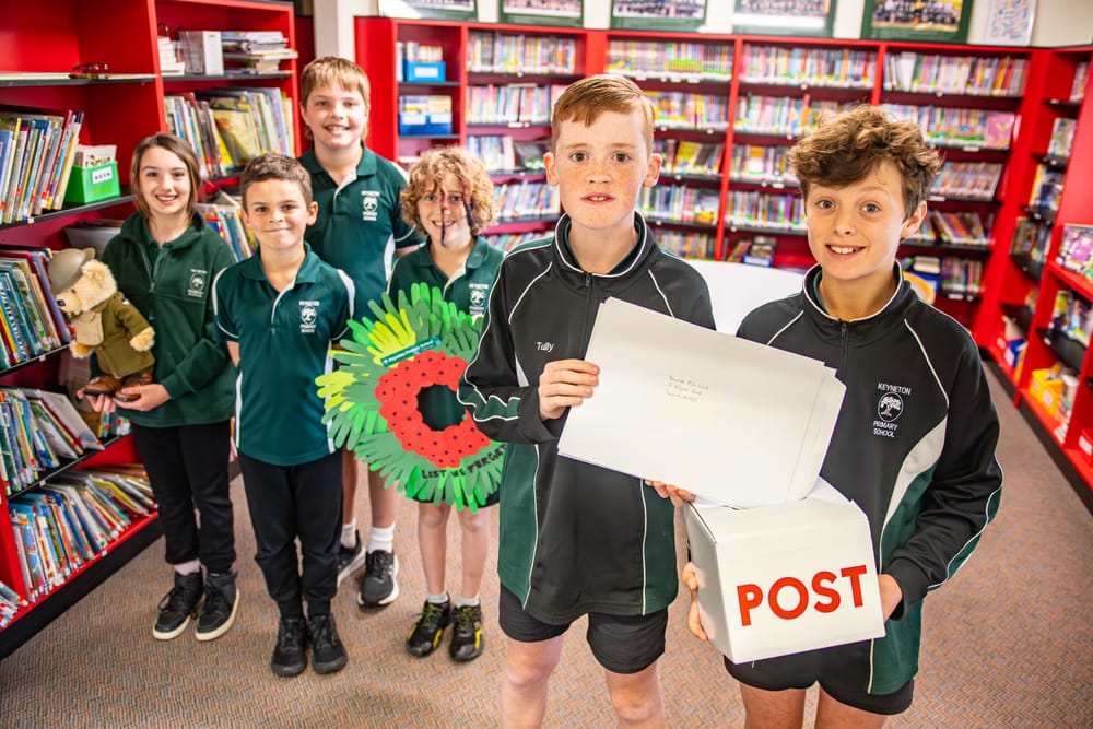 Keyneton Primary students honour Veterans with letters for Remembrance Day post image