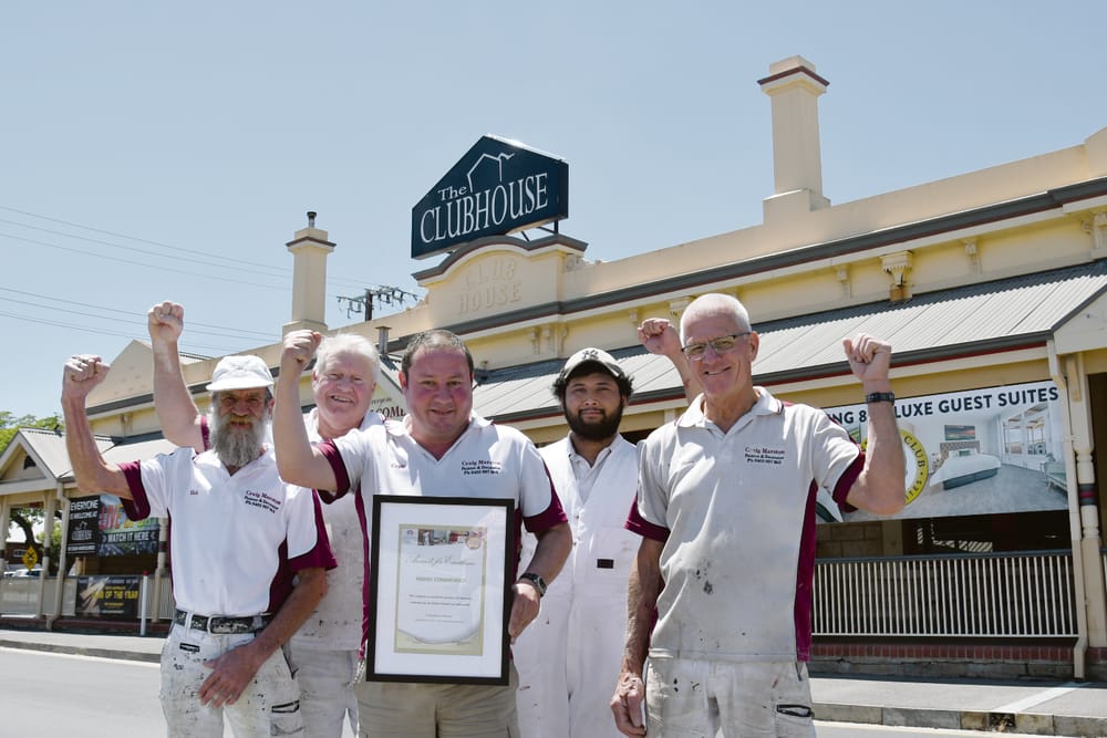 Local painters commended for work on Clubhouse post image