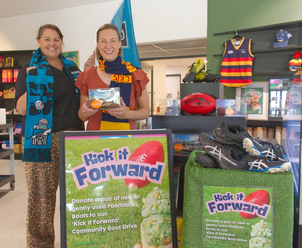 Footy boots all in for fundraiser post image