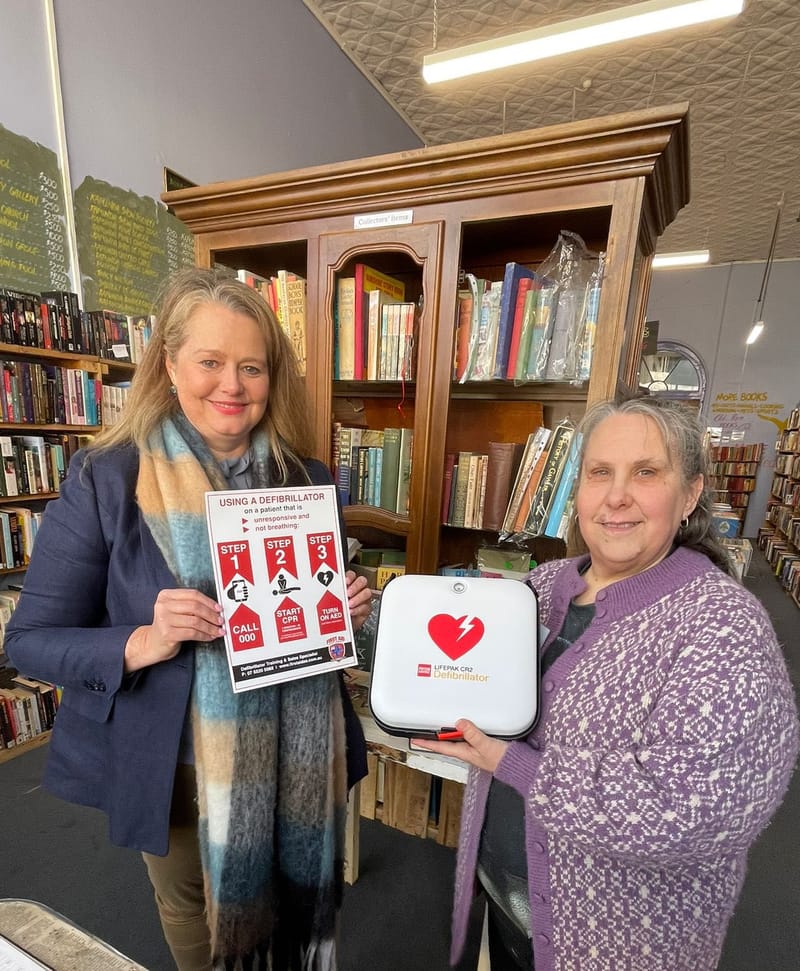 AED for Friends of Kapunda Inc. Bookshop post image