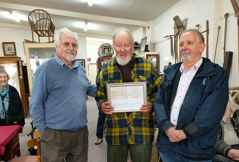 Certificate finds a home post image