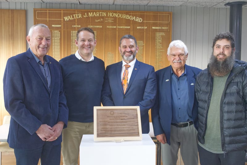 Sandy Creek Golf Club unveils plaque post image