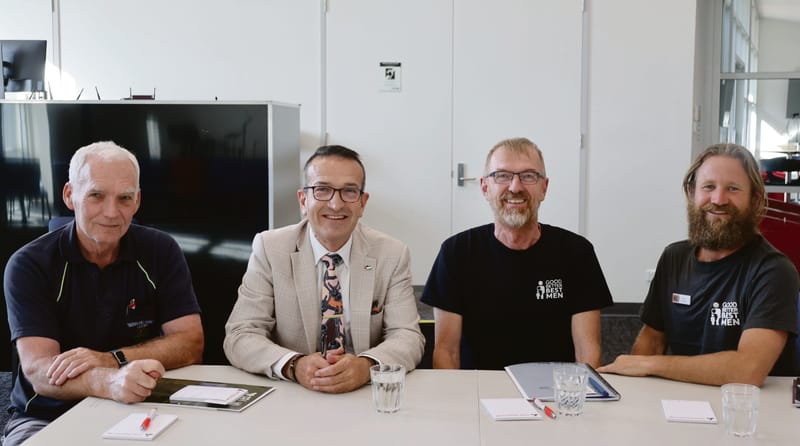 Men helping each other at Gawler post image