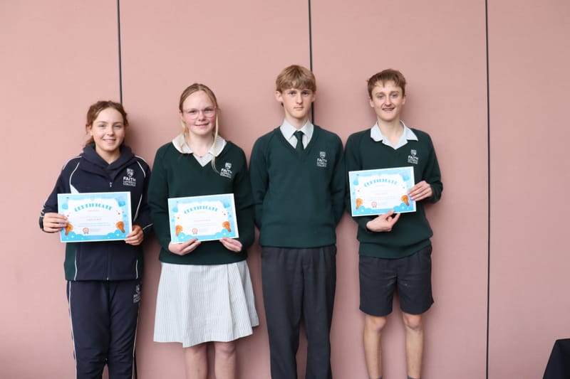 Faith science students shine post image