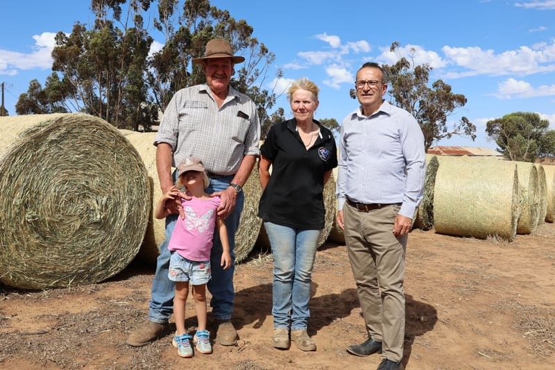 Local farmers receive hay help post image